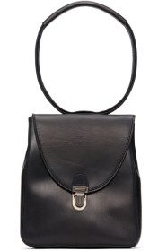 Cherevichkiotvichki - Sac noir Mini Rectangular Lock