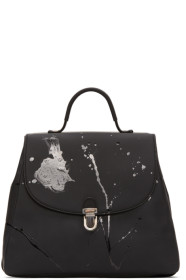 Cherevichkiotvichki - Black Small Splatter Lock Bag