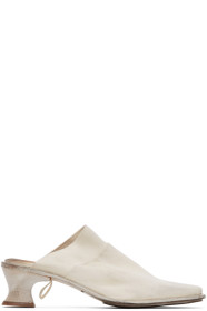 Cherevichkiotvichki - White Ribbon Mules