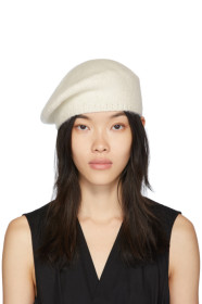 Lauren Manoogian - SSENSE Exclusive Off-White Alpaca Beret