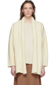 Lauren Manoogian - Cardigan court blanc cassé Uzbek