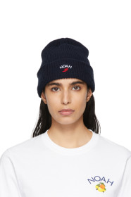 Noah NYC - Navy Wing Foot Beanie