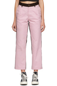 Noah NYC - Pink & Brown Single Pleat Chinos