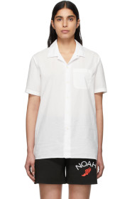 Noah NYC - White Watercolor Floral Shirt