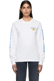Noah NYC - White 'Pure Juice' Long Sleeve T-Shirt