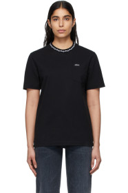 Noah NYC - Black Geometric Collar T-Shirt