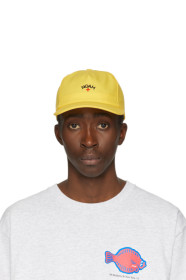Noah NYC - Casquette en toile jaune Core Logo