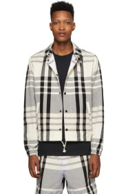 Noah NYC - Blouson noir et blanc Madras