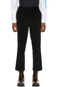 Noah NYC - Pantalon en velours côtelé noir Adjustable Work