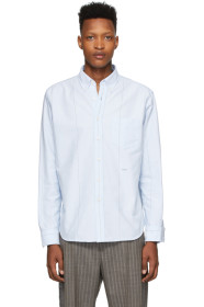 Noah NYC - Chemise oxford bleue Wide Stripe