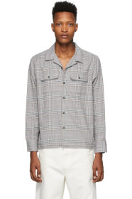 Noah NYC - Chemise en flanelle à carreaux grise