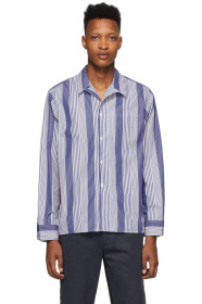 Noah NYC - Navy & White Pajama Shirt