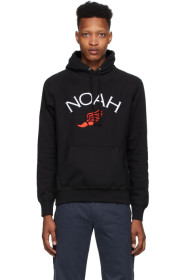 Noah NYC - Pull à capuche noir Winged Foot