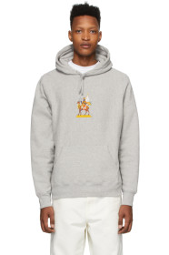 Noah NYC - Pull à capuche et manches raglan gris Vayu