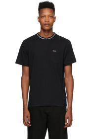 Noah NYC - T-shirt noir Jacquard Collar