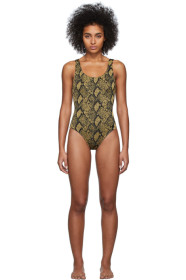 Solid & Striped - Black & Gold 'The Anne-Marie' One-Piece Swimsuit