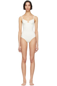 Solid & Striped - Off-White 'The Veronica' One-Piece Swimsuit