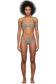 Solid & Striped - Beige & Black Leopard 'The Eva' Bikini