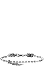Emanuele Bicocchi - Silver Wing Charm Disco Chain Bracelet