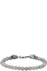 Emanuele Bicocchi - Silver Striped Balls Bracelet