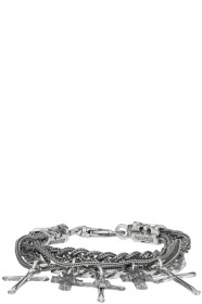 Emanuele Bicocchi - Silver Cross Charm Bracelet