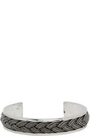 Emanuele Bicocchi - Silver Braided Cuff Bracelet