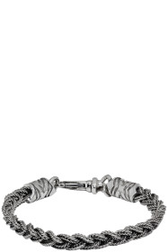Emanuele Bicocchi - Silver Tiny Braided Bracelet