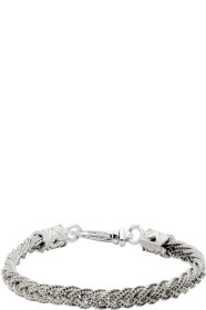 Emanuele Bicocchi - Silver Braided Bracelet