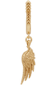 Emanuele Bicocchi - Gold Single Wing Hoop Earring