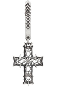 Emanuele Bicocchi - Silver Single Medium Cross Earring