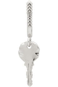 Emanuele Bicocchi - Silver Single Key Hoop Earring