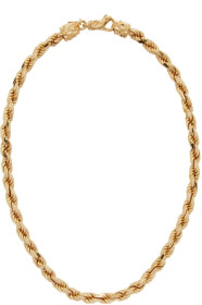 Emanuele Bicocchi - Gold French Rope Necklace