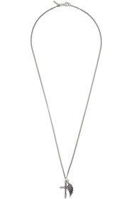 Emanuele Bicocchi - Silver Wing & Cross Necklace