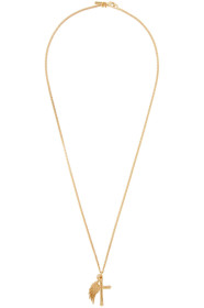 Emanuele Bicocchi - Gold Wing & Cross Necklace