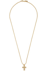 Emanuele Bicocchi - SSENSE Exclusive Gold Medium Cross Necklace