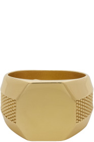 Emanuele Bicocchi - Gold Plain Signet Ring