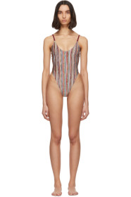 Missoni - Multicolor 'Missoni Mare' Striped One-Piece Swimsuit