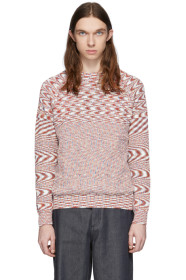 Missoni - White & Red Knit Sweater