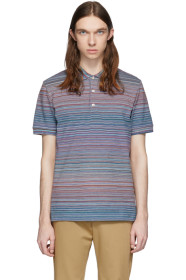 Missoni - Blue & Multicolor Striped Polo