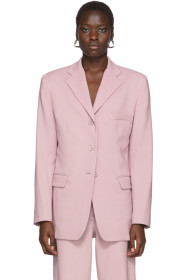 Sies Marjan - Pink Wool Canvas Molly Oversized Blazer