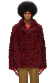 Sies Marjan - Reversible Burgundy Shearling Emery Coat