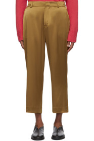 Sies Marjan - Tan Satin Alex Trousers
