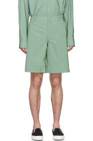 Sies Marjan - Green Reflective Sterling Shorts