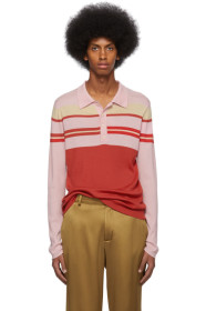 Sies Marjan - Pink & Red Merino Cortez Henley