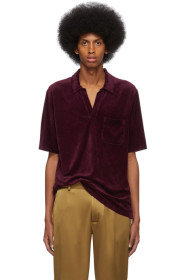 Sies Marjan - Burgundy Chenille Timothee Polo