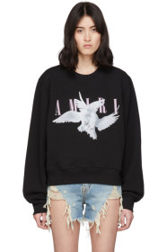 Amiri - Black Logo Dual Doves Sweatshirt
