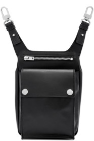 Amiri - Pochette en cuir de veau noire Hip