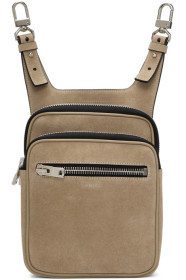 Amiri - Beige Suede Hip Pouch