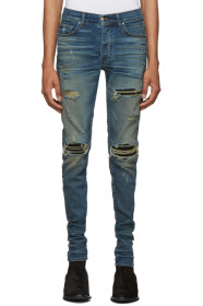 Amiri - Indigo & Black MX1 Jeans