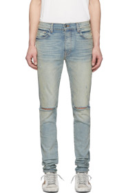 Amiri - Indigo Slash Jeans